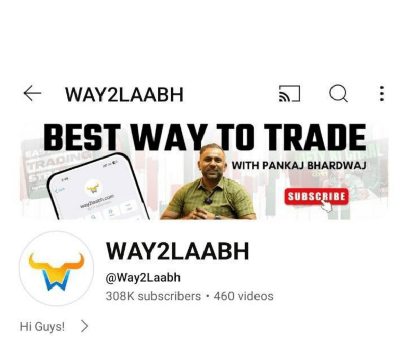 Pankaj Bharadwaj (Way2Laabh) - Profit Pratham Course